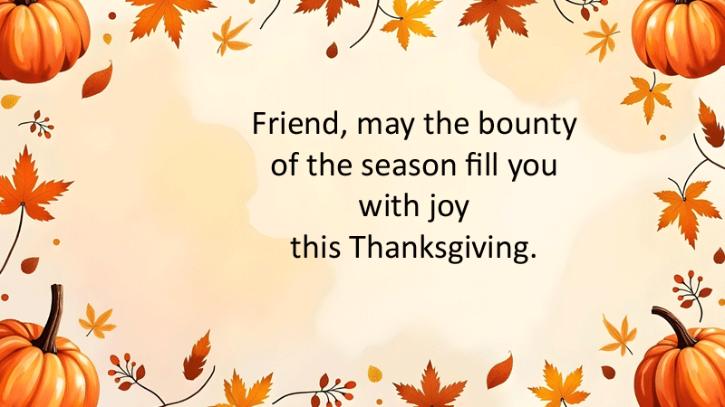 Thanksgiving Wishes Quotes for Friends